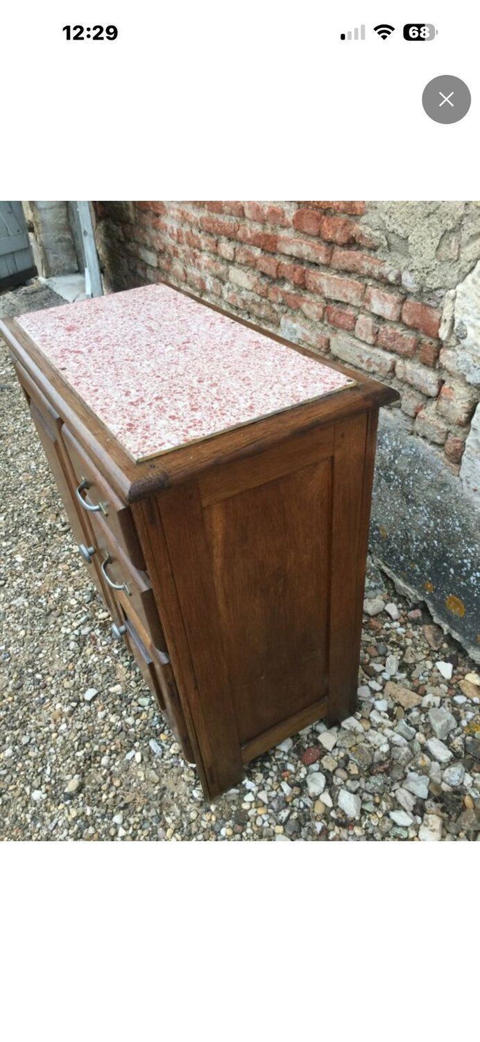Mado Buffet In Solid Oak — French Domestic Style From The 1950s photo for sale