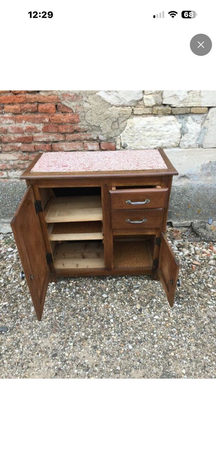 Mado Buffet In Solid Oak — French Domestic Style From The 1950s photo Furniture