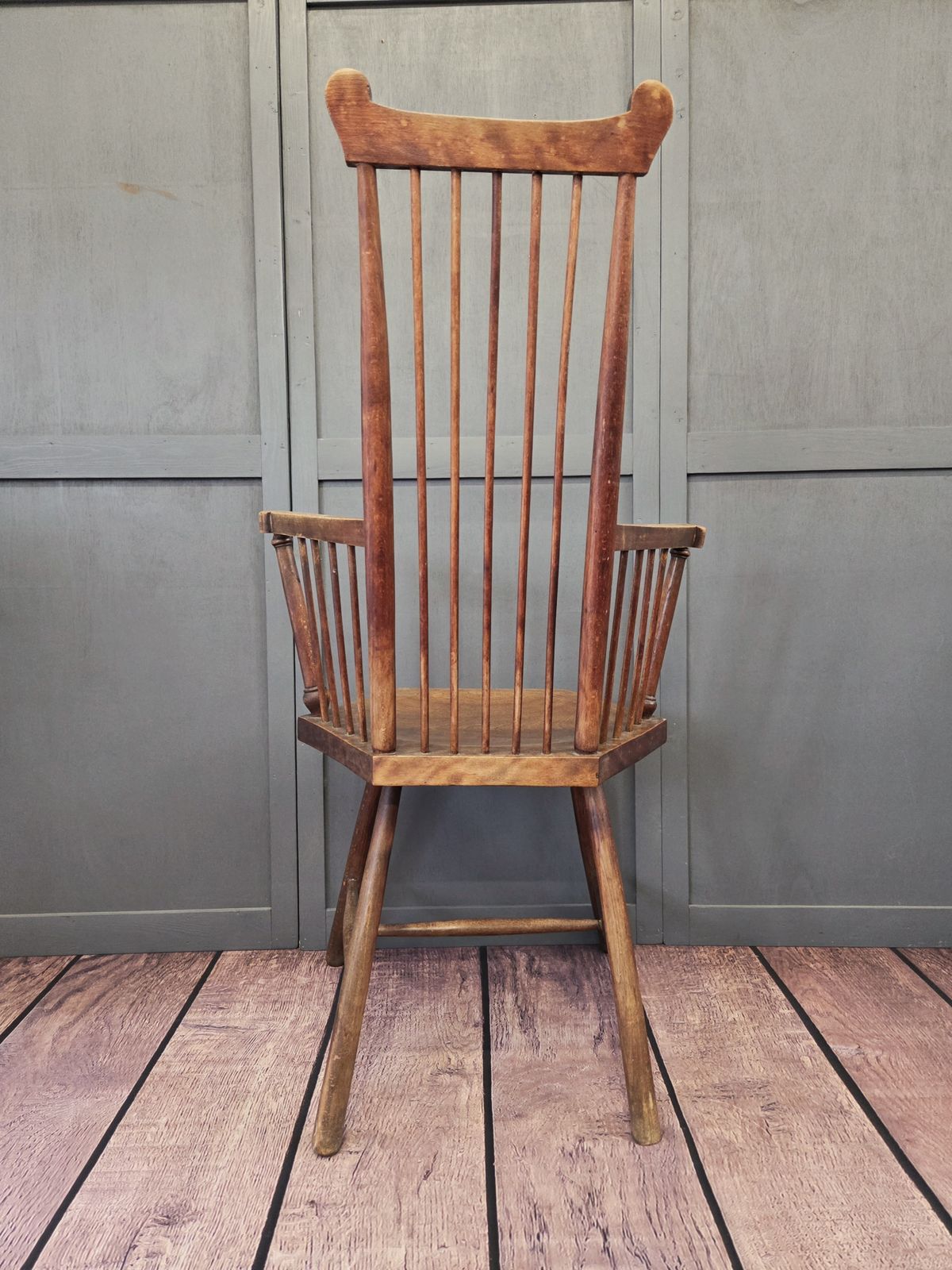 Arts And Crafts Comb Back Beech Armchair   Accredited To Liberty And Co, London photo 545.0