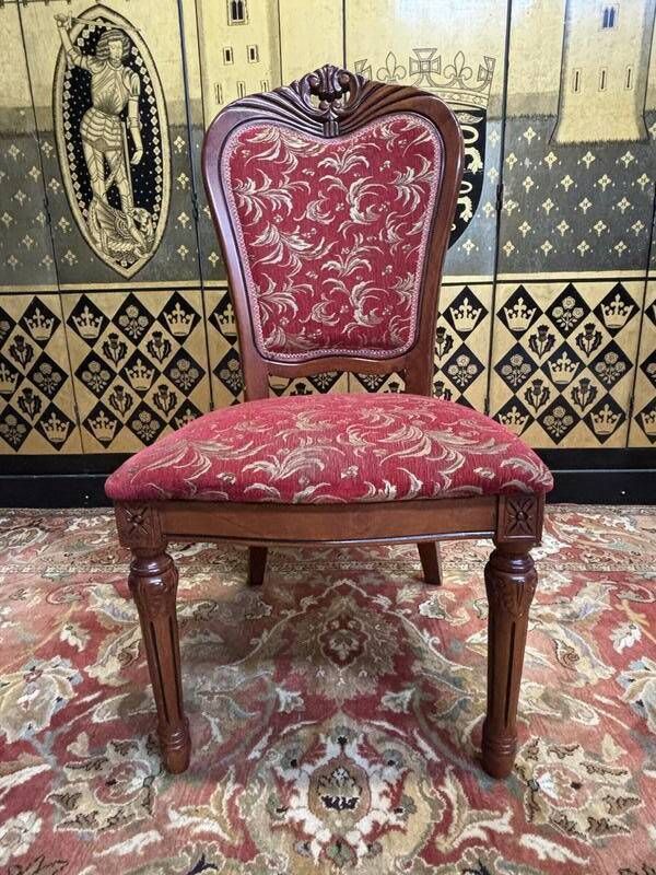 2x8 Wooden And Fabric Chairs photo buy