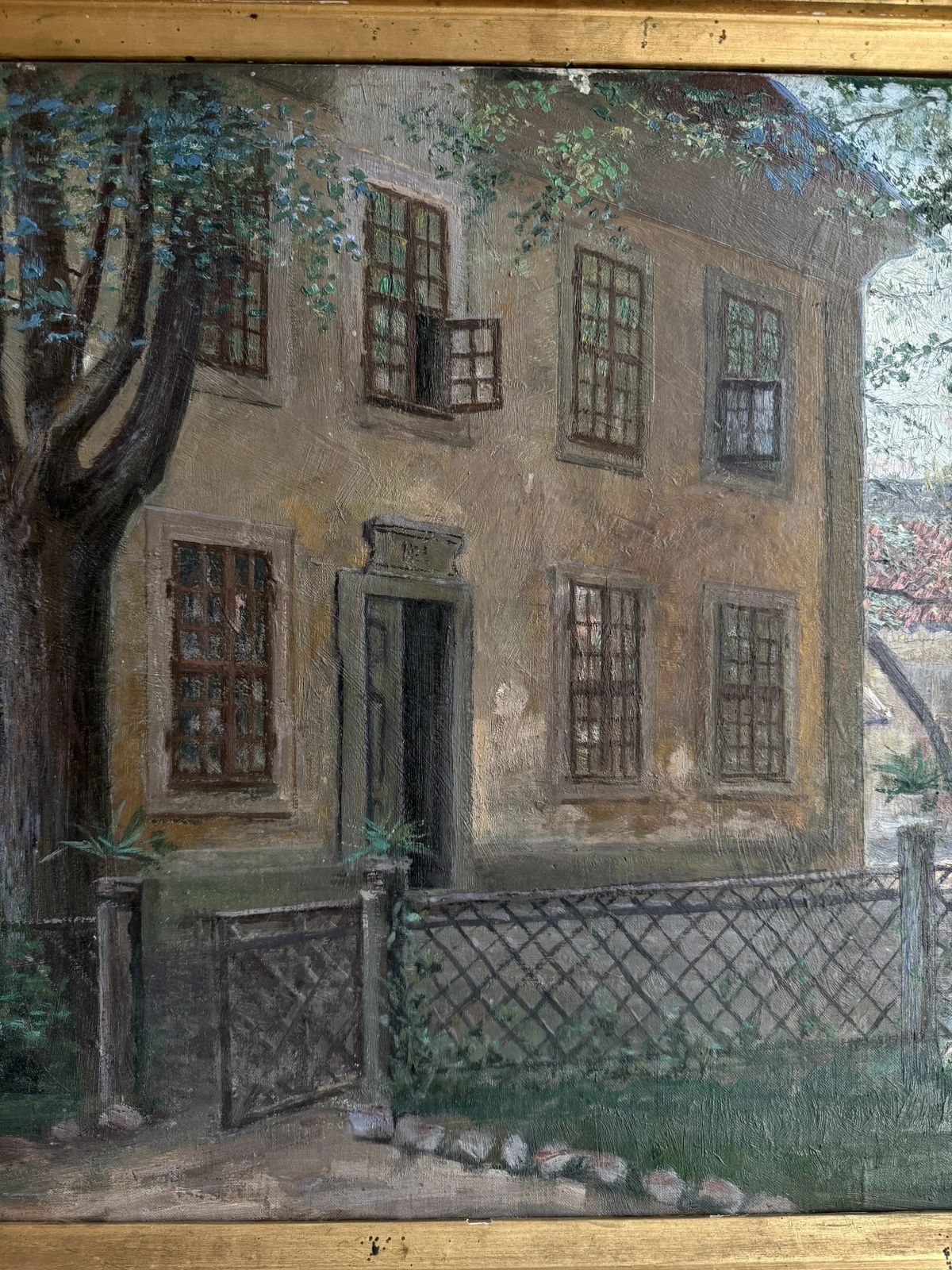Oil Painting Of A Swedish Summer House photo furniture