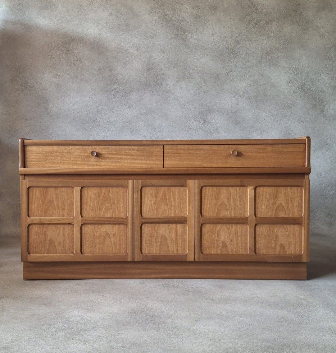photo for sale Nathan Furniture Teak Sideboard Record Cabinet / Media Cupboard