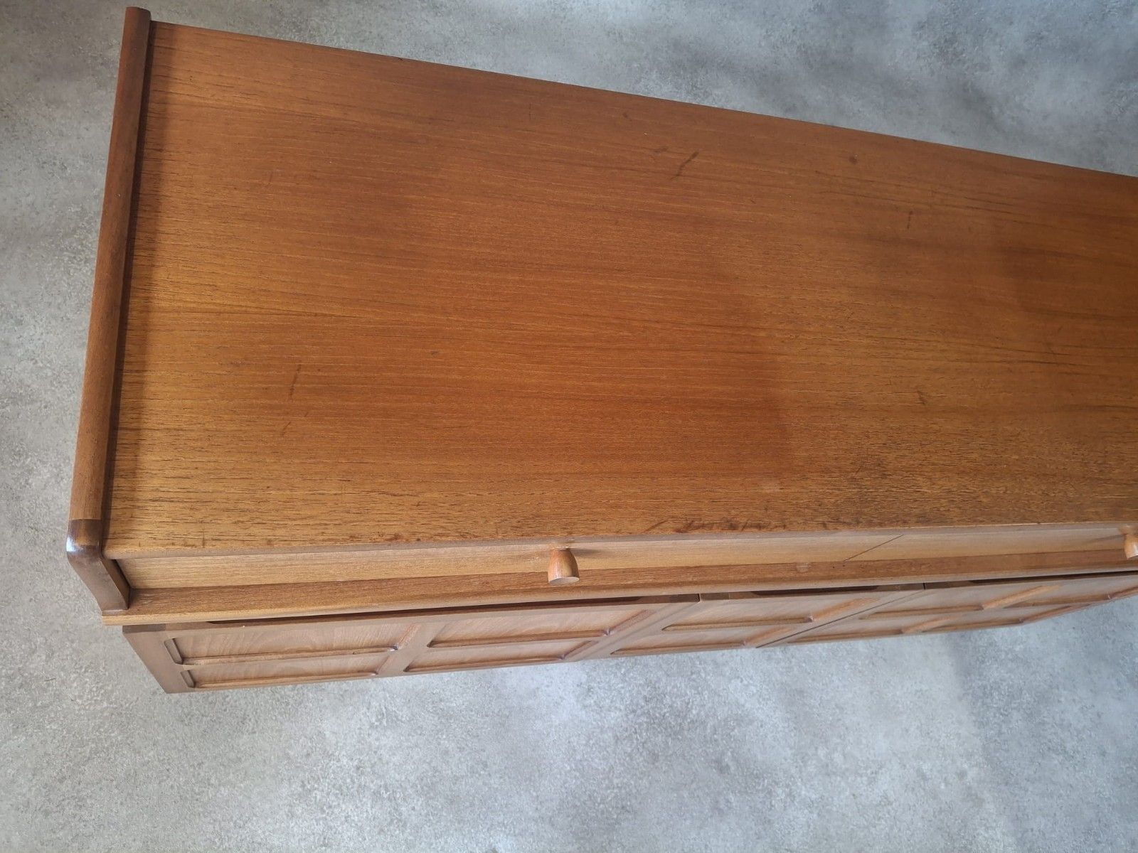 photo vinterior Nathan Furniture Teak Sideboard Record Cabinet / Media Cupboard