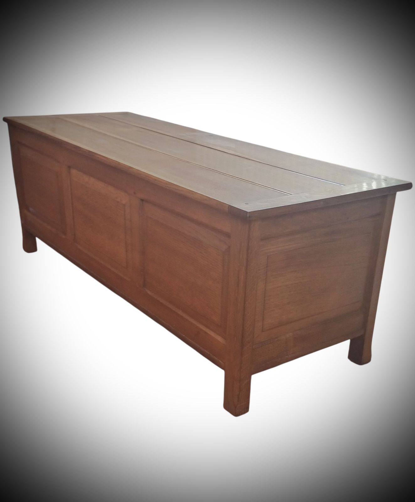 Reynolds Of Ludlow Oak Cotswold School Blanket Box, Heals photo vintage