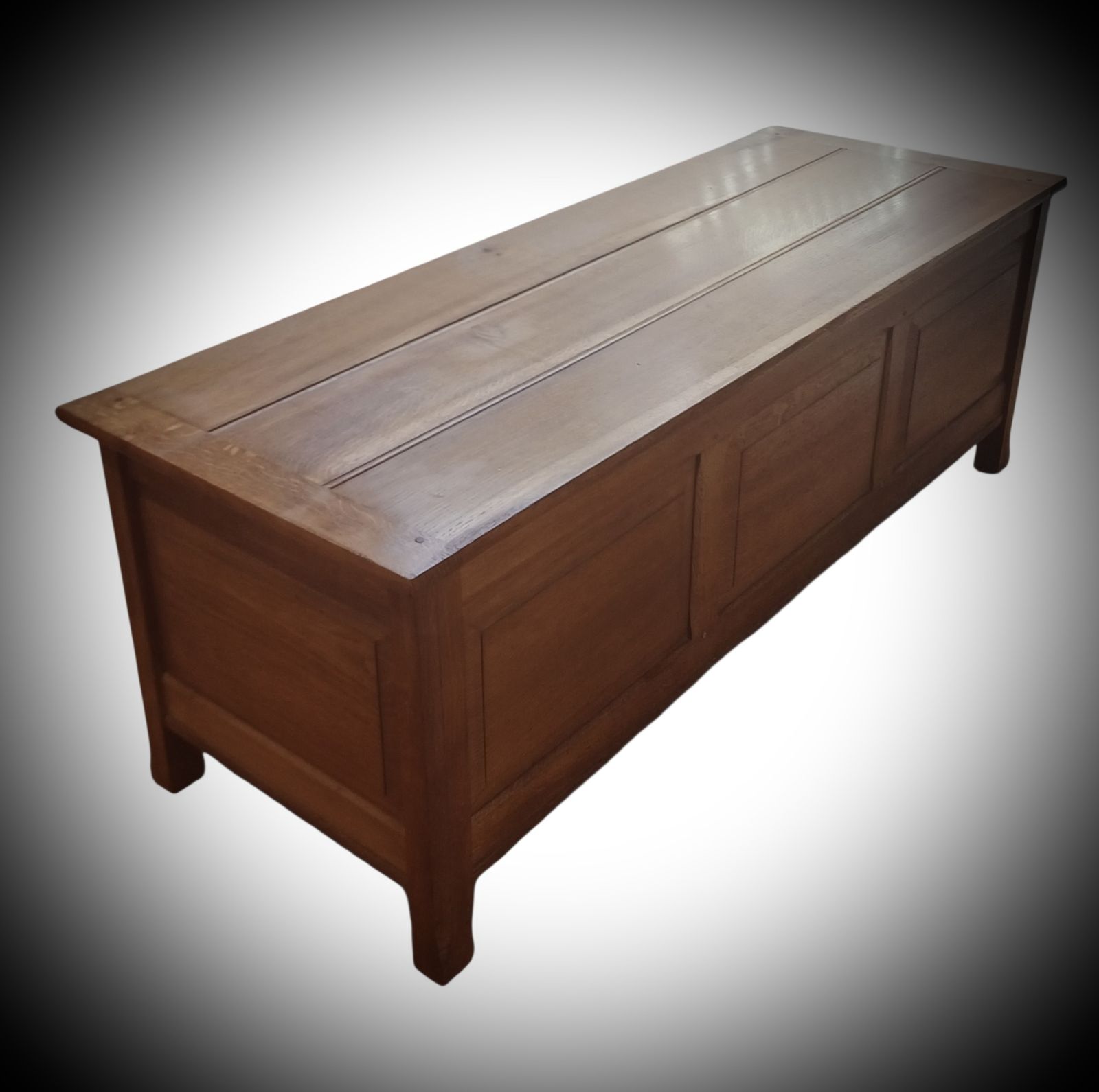Furniture Reynolds Of Ludlow Oak Cotswold School Blanket Box, Heals photo