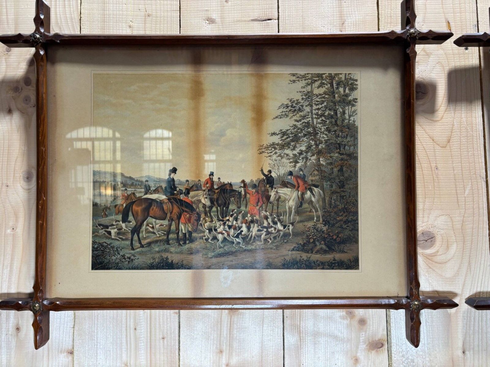 Art 2 Framed Hunting Scenes photo