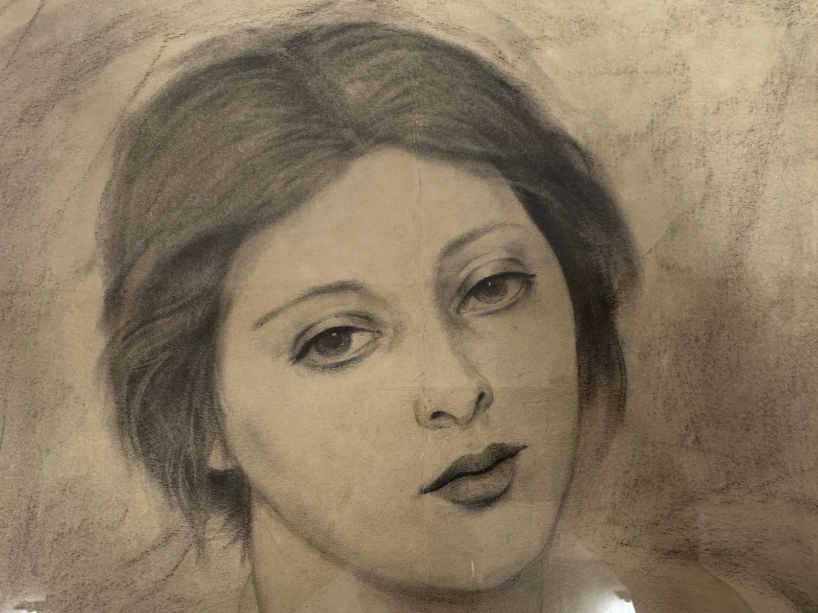 Mid Century Portrait Study Of A Young Woman, Signed And Dated Cosgrove ’57, photo buy