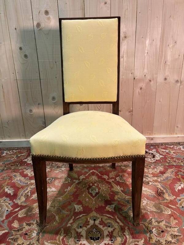 Set Of 6 Mahogany Chairs In The Arbus Style photo vinterior