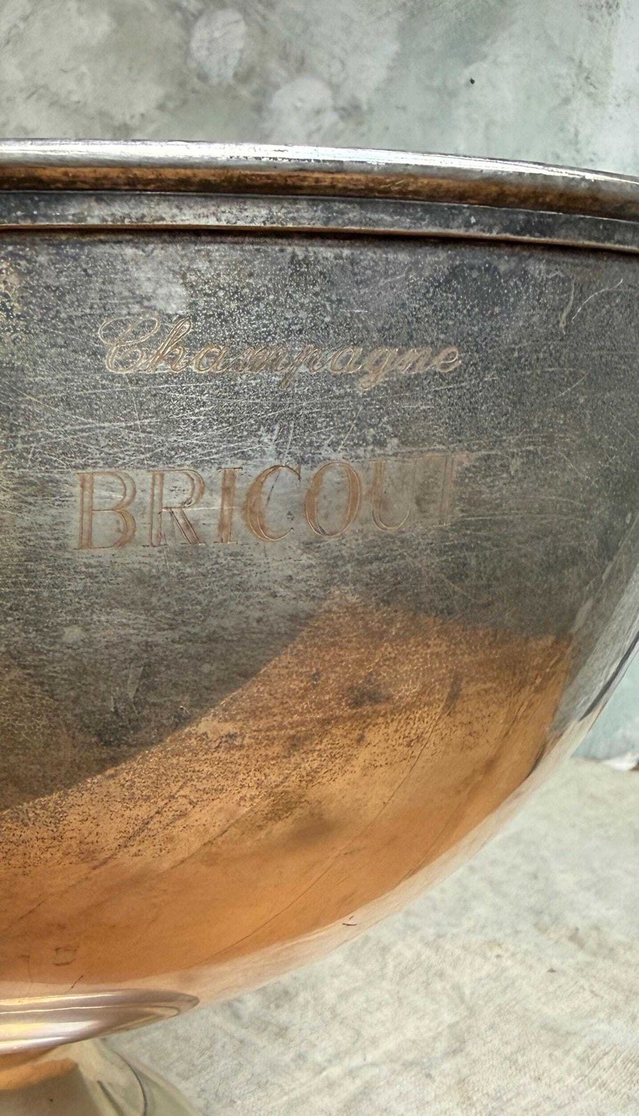 photo buy Large Antique Bricout Champagne Bath Silver Plate Ice Bucket French Wine Cooler