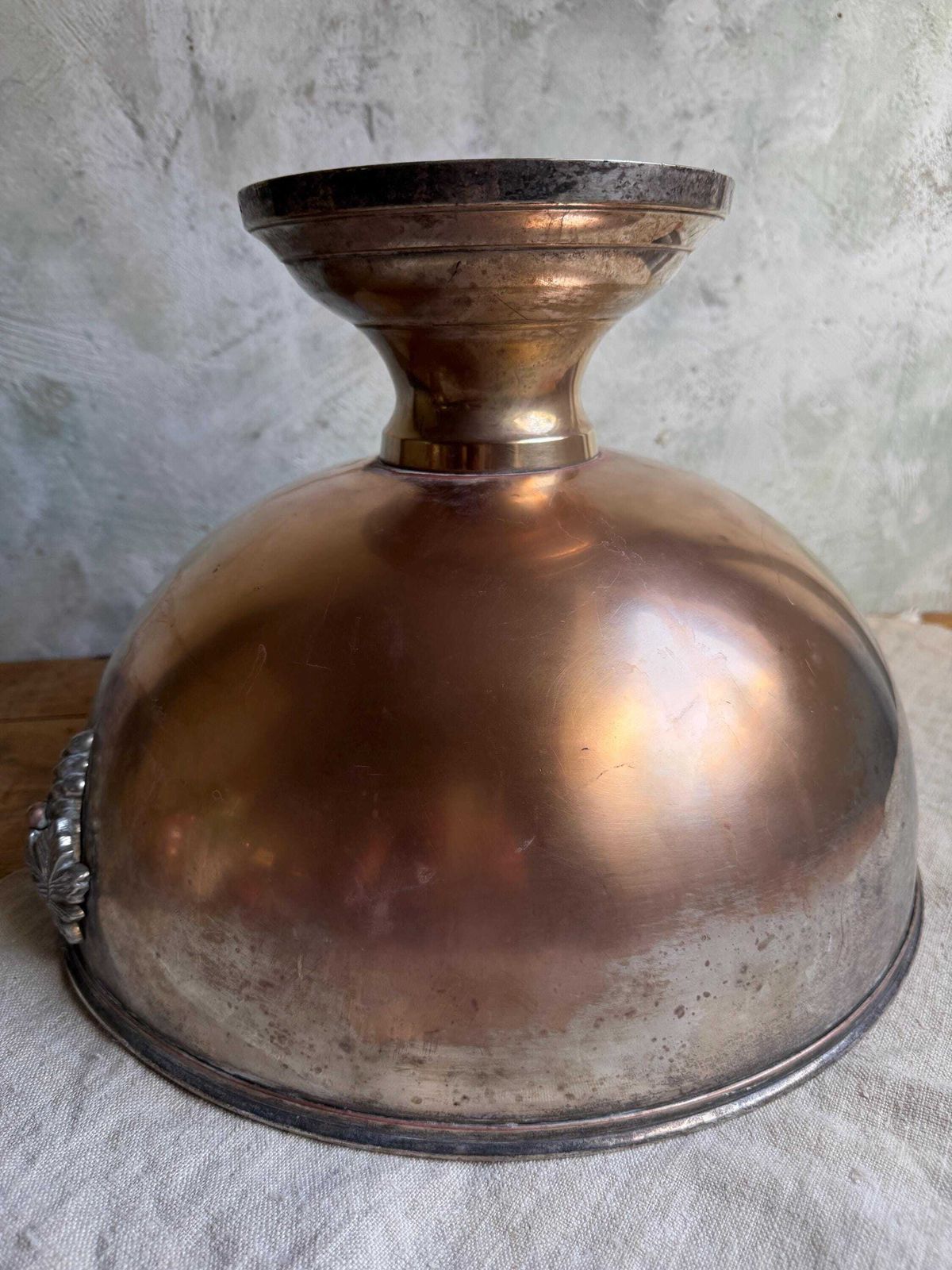 photo vintage Large Antique Bricout Champagne Bath Silver Plate Ice Bucket French Wine Cooler