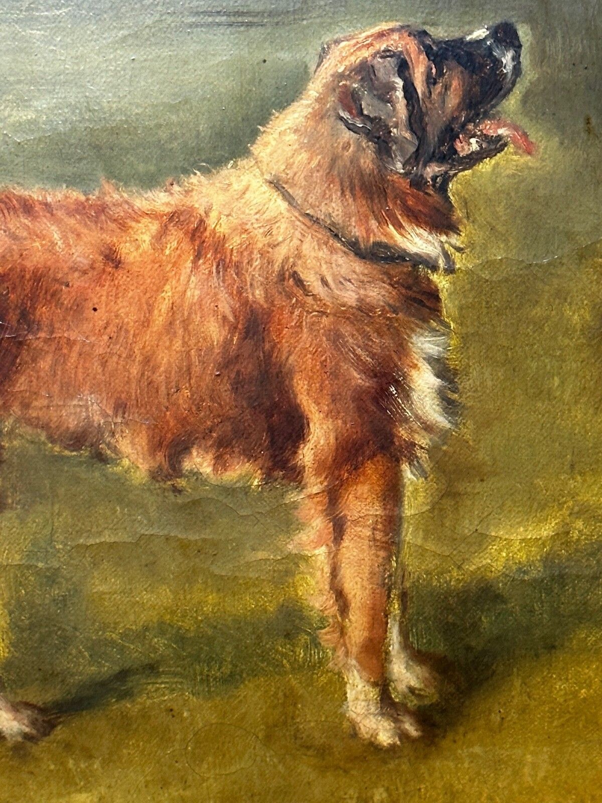 photo vinterior Victorian Oil Painting Francis James Fry Aged 5 Riding Pony With Attendant Dog By John Alfred Wheeler