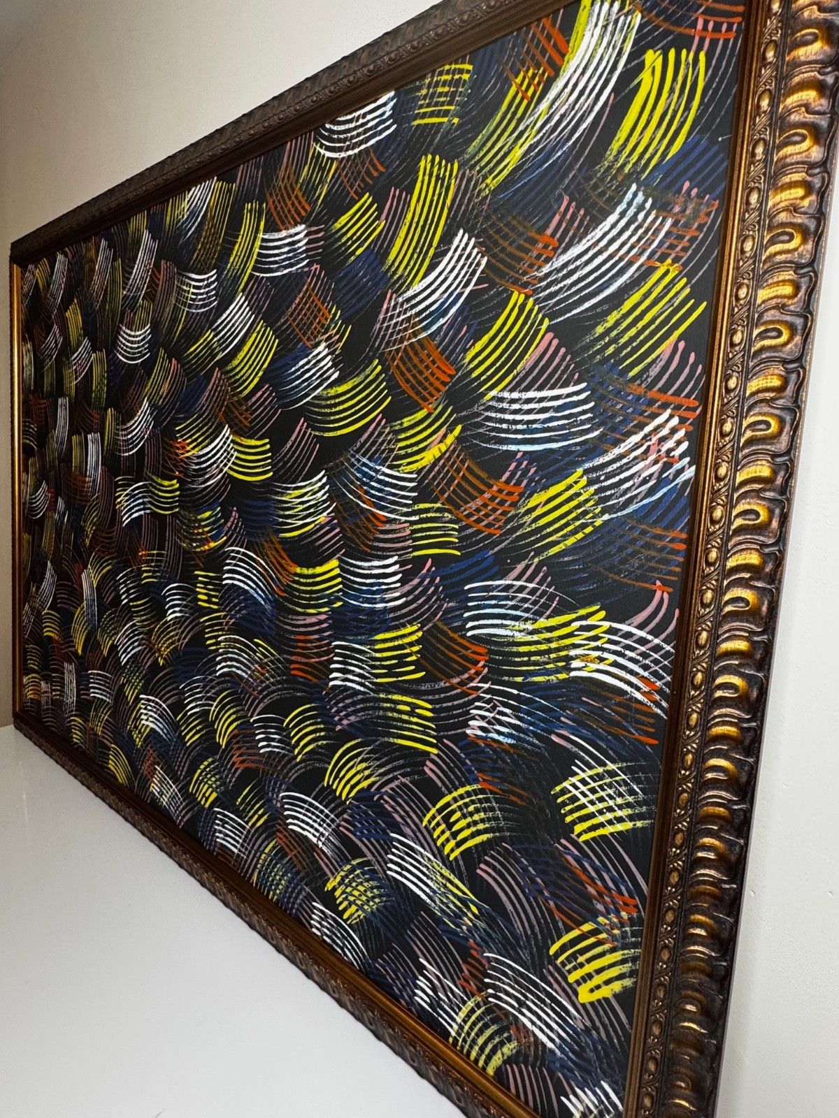 Huge Painting 🔥 Fire Dreaming By Jean Hudson Nampijinpa C2005 photo buy