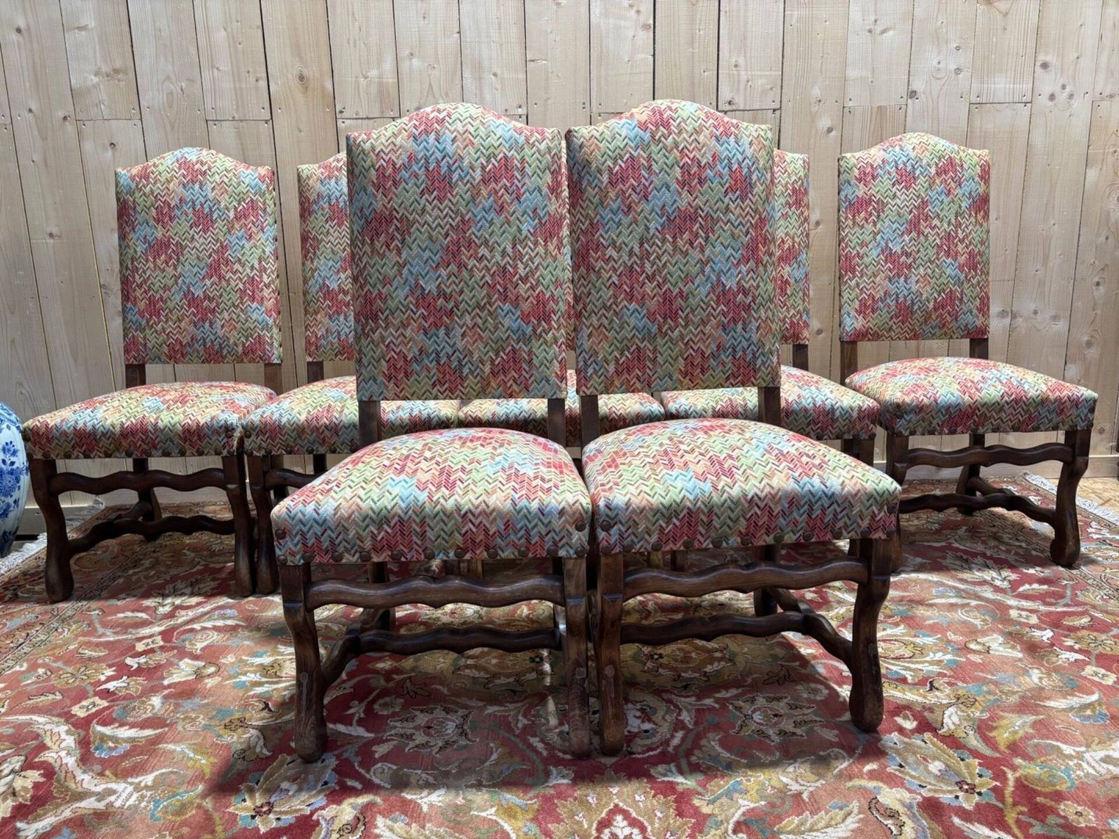 Set Of 9 Louis XIII Style Chairs photo vinterior