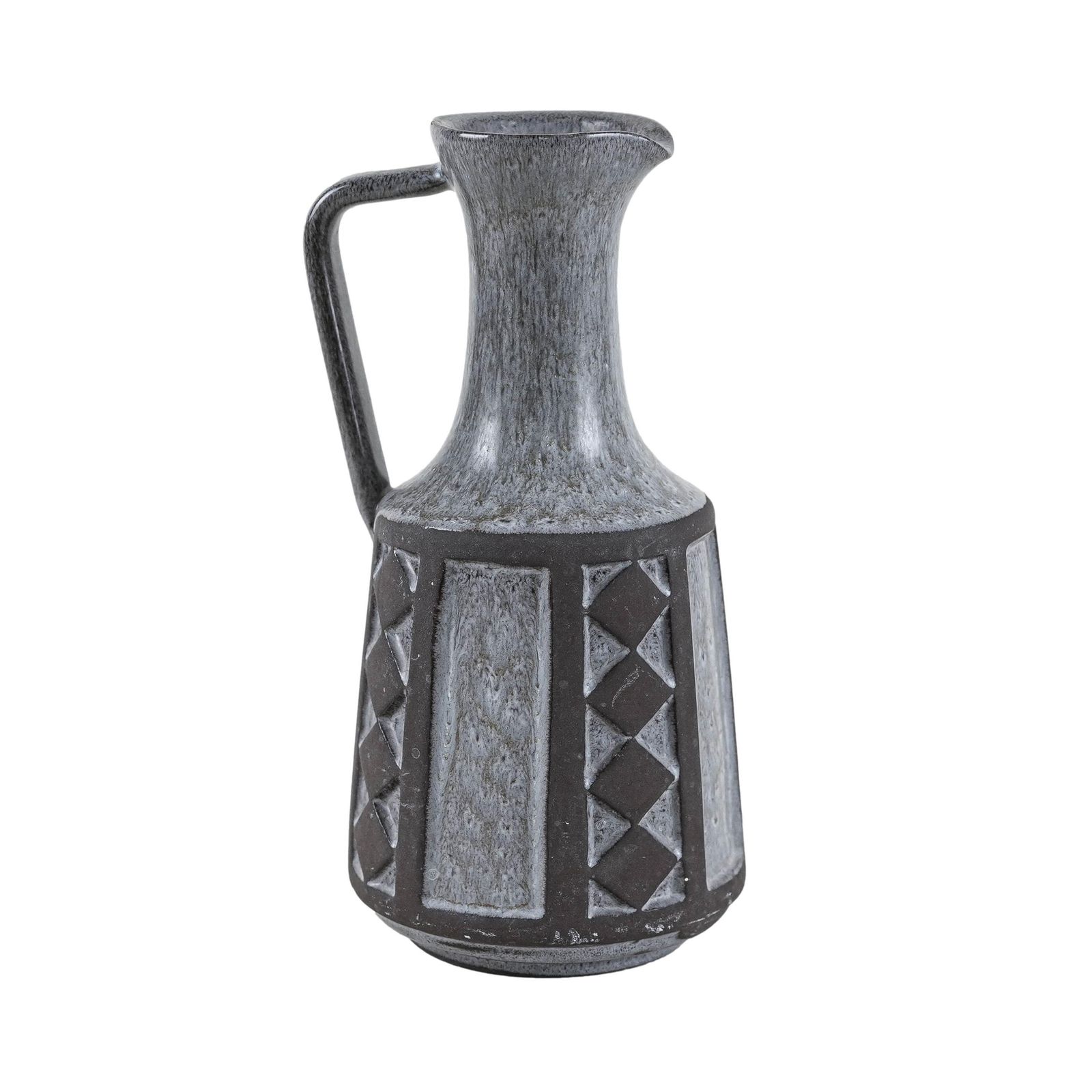 Vase en céramique grise, design danois, années 1970, fabriqué par Frank Keramik