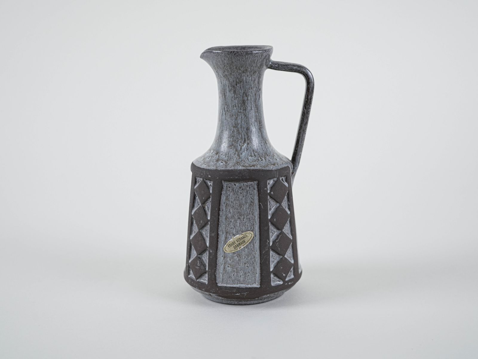 Grey Ceramic Vase, Danish Design, 1970s, Manufactured By Frank Keramik photo 269.0