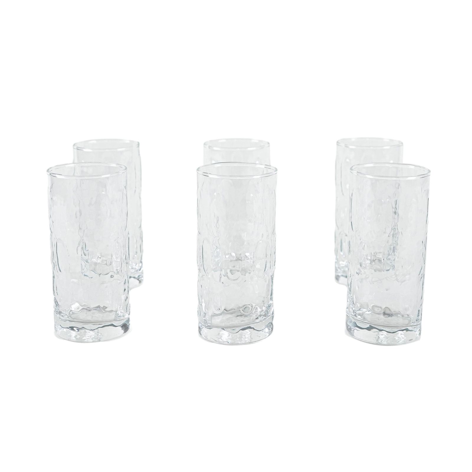 Set van zes glazen, Deens design, jaren 1970, gemaakt in Denemarken