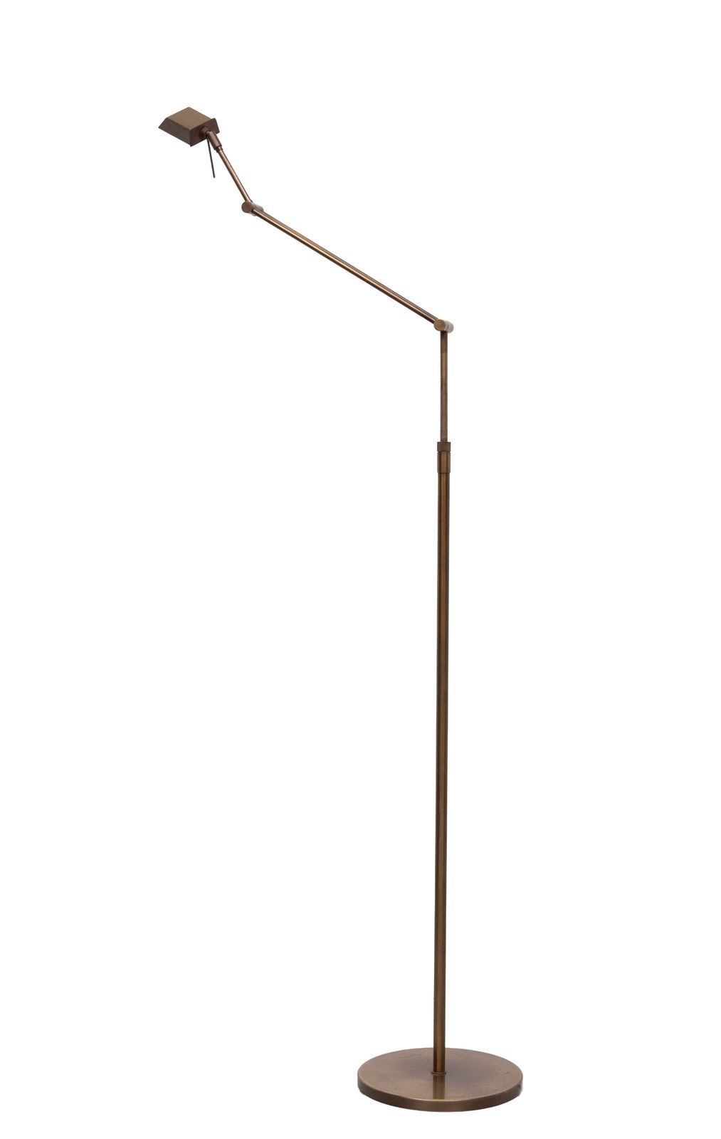 860.0 Ben Demmers Adjustable Bronze Halogen Floor Lamp 1980s photo