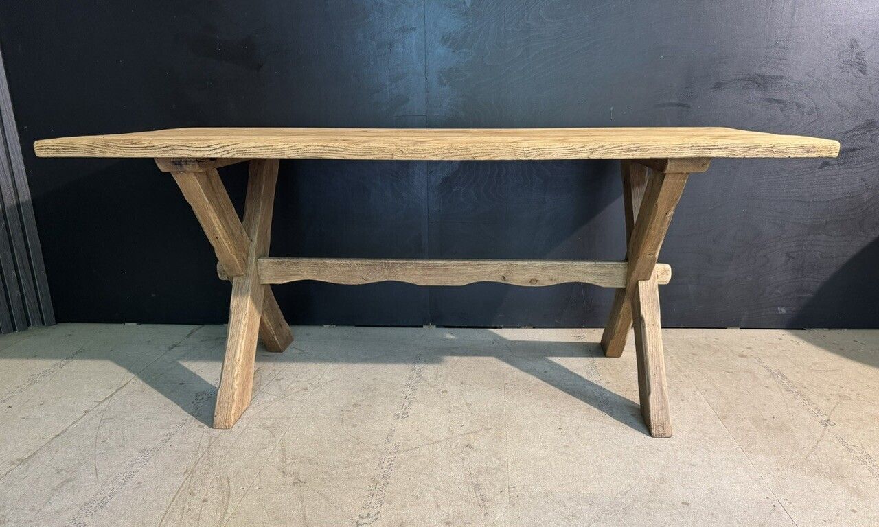 X Legs French Oak Farmhouse Dining Table photo 1800.0