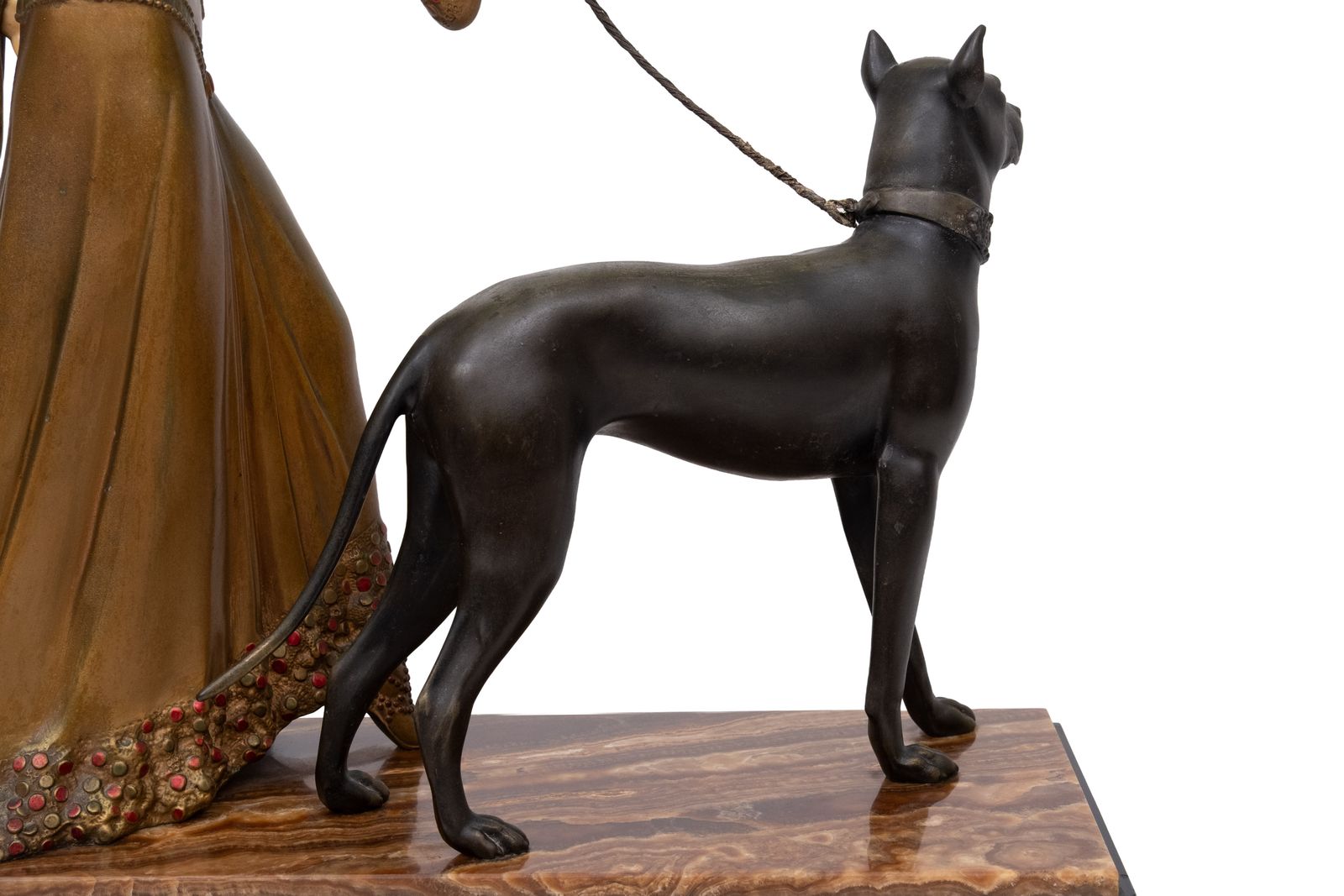 photo furniture Large Impressive Art Deco Statue, “The Guardian” By Georges Gori 1920s France