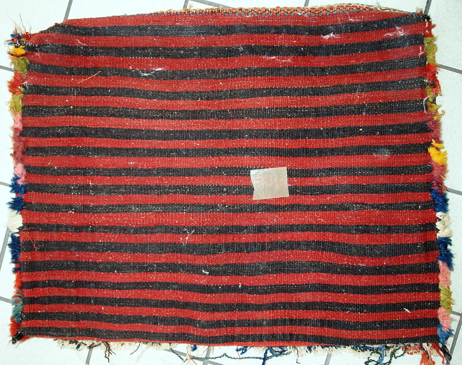 Handmade Antique Tribal Bag With Diamond Pattern — 56 × 73 Cm — 1880s photo buy
