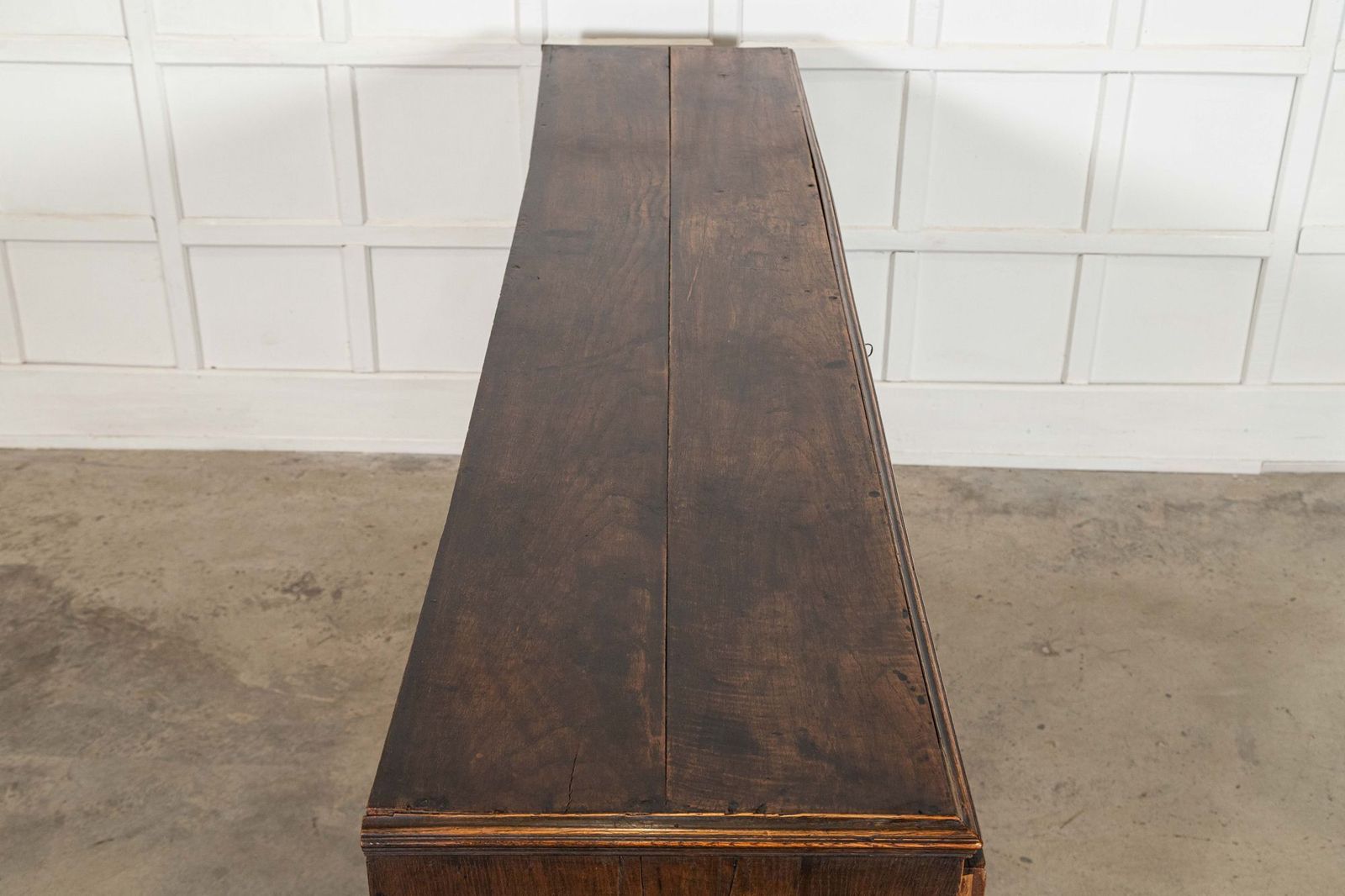 Large English George III Provincial Oak Dresser Base photo buy