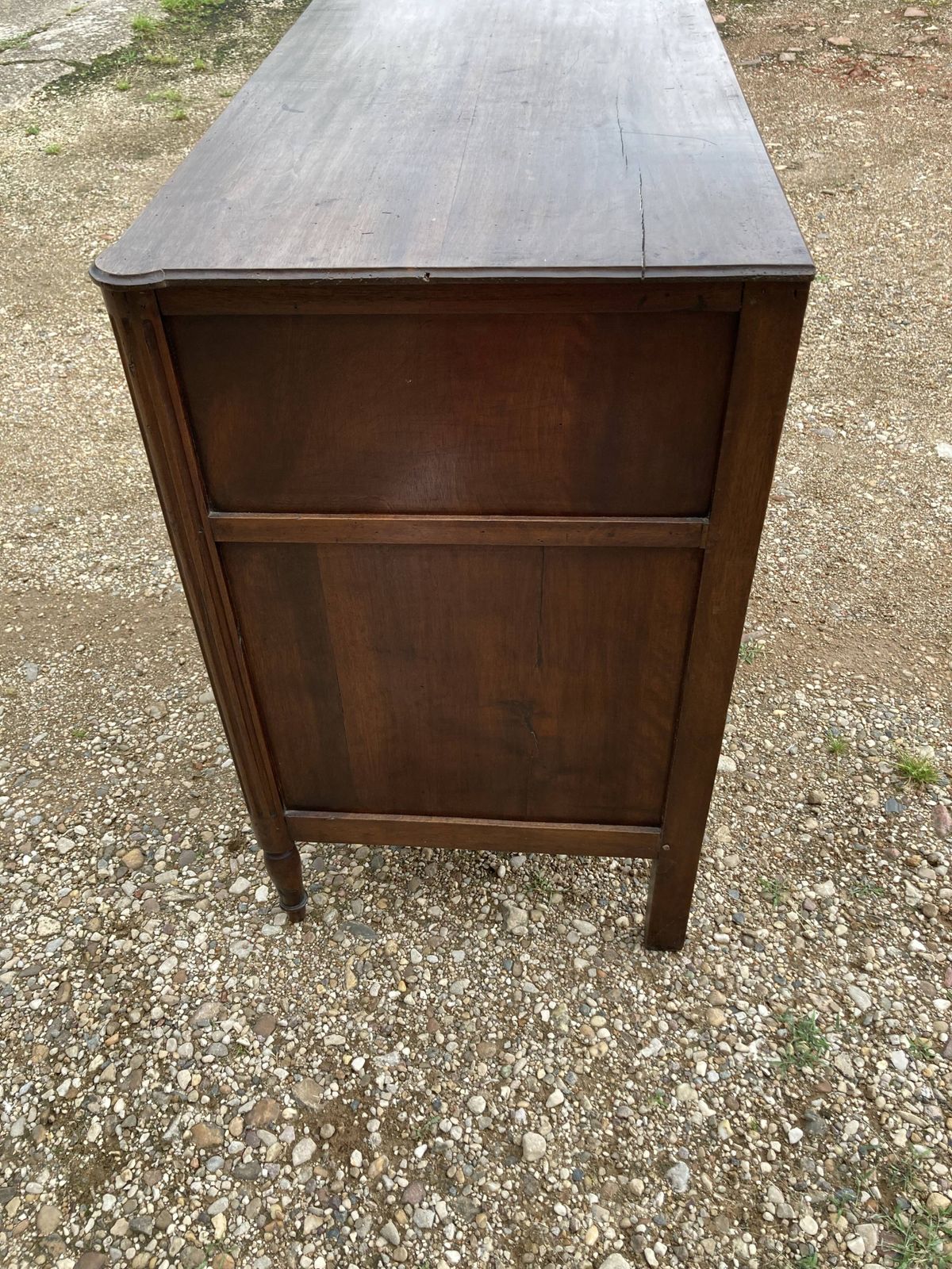 Louis XVI Chest Of Drawers In Walnut photo vintage