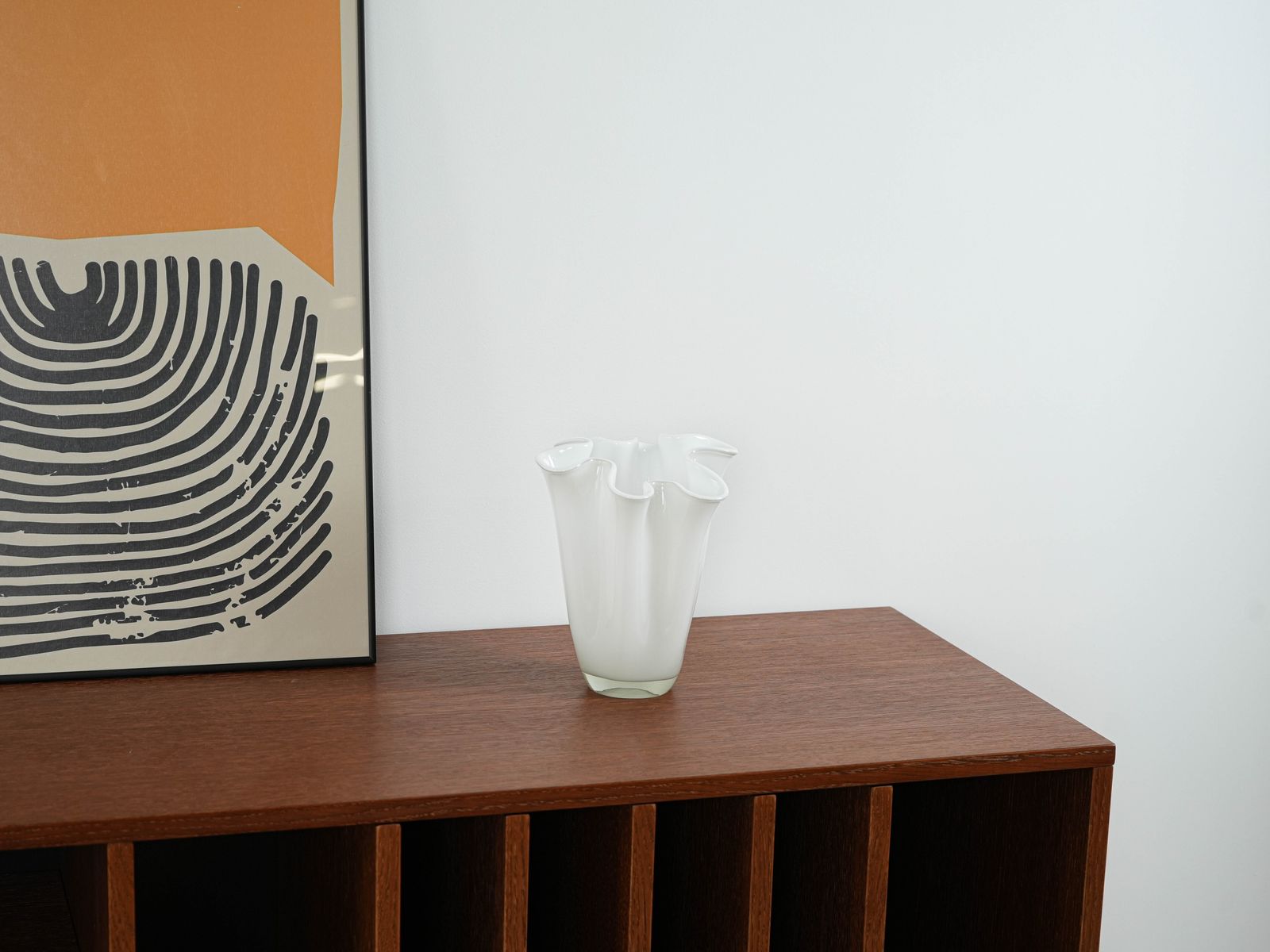 Vase en verre, design danois, années 1970, fabriqué au Danemark photo furniture