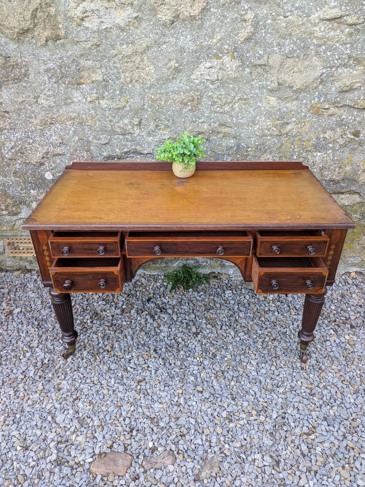 Antique Mahogany Edwards And Roberts Desk photo furniture
