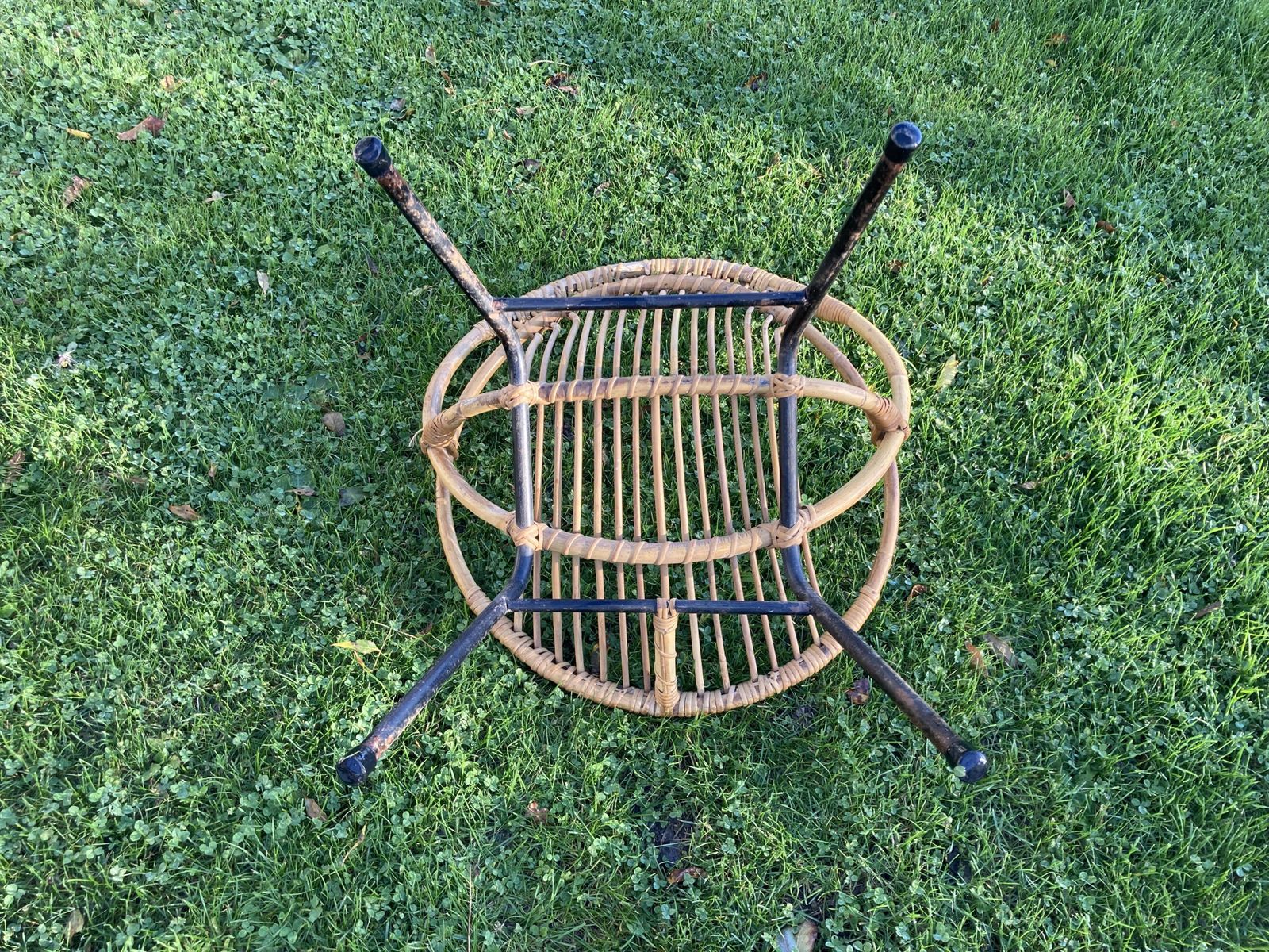 Dirk Van Sliedregt Rattan Armchair For Rohe Noordewolde 60s. photo vintage