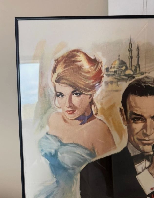 From Russia With Love James Bond Framed Poster Spanish 1974 photo furniture