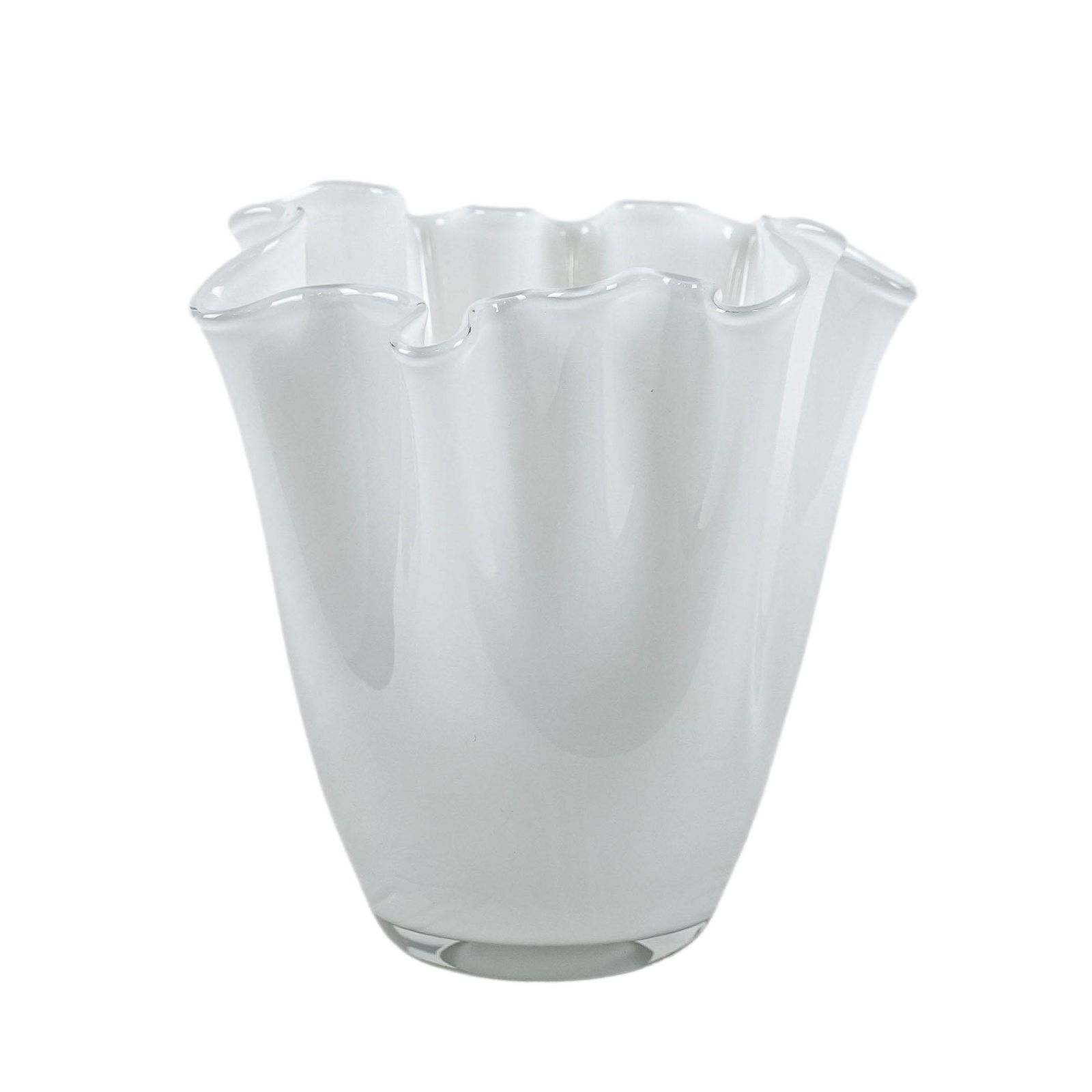 Vase blanc, design danois, années 1970, fabriqué au Danemark