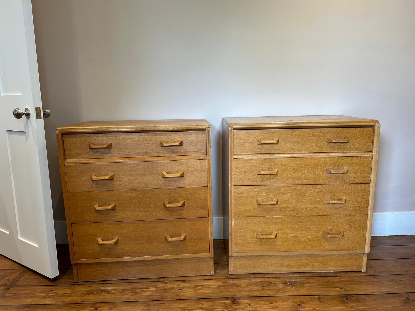 Pair Of Vintage G Plan Chest Of Drawers   4 Drawer Mid Century E Gomme