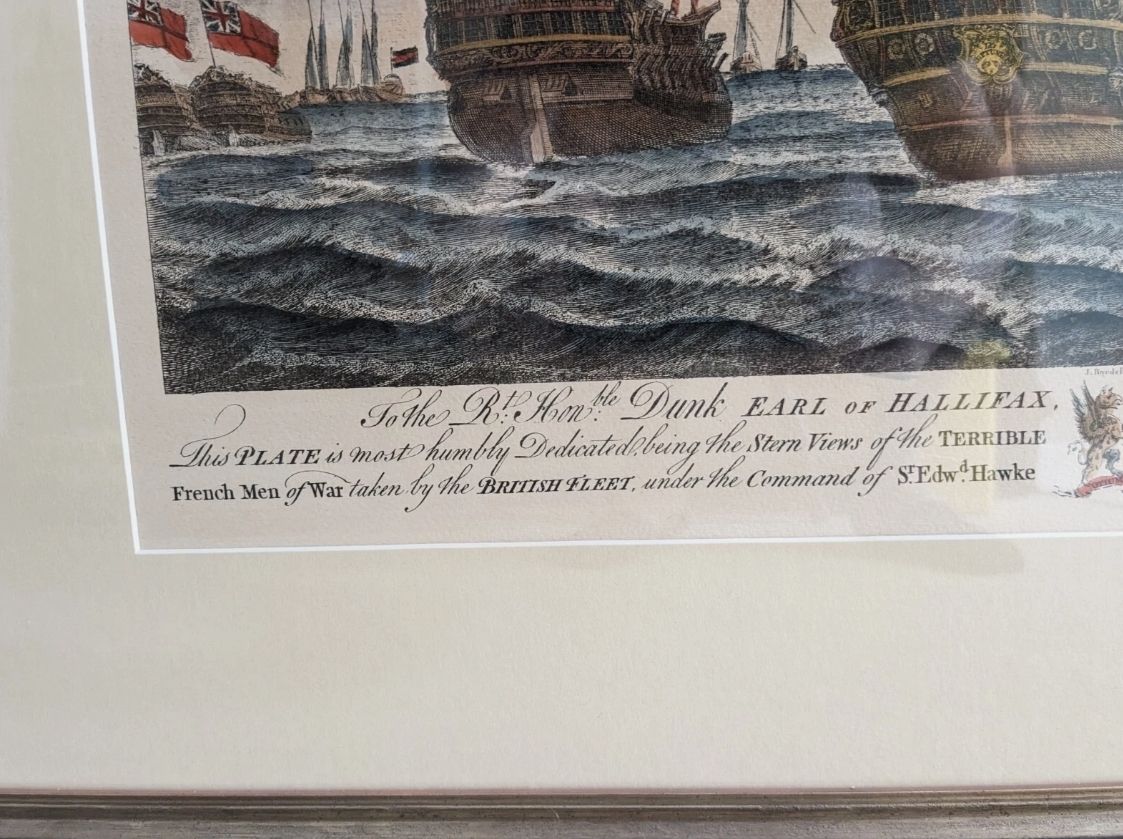 View Of The 'Terrible', 'Neptune' & 'Severn'r. Shortprint. British Royal Navy photo Art