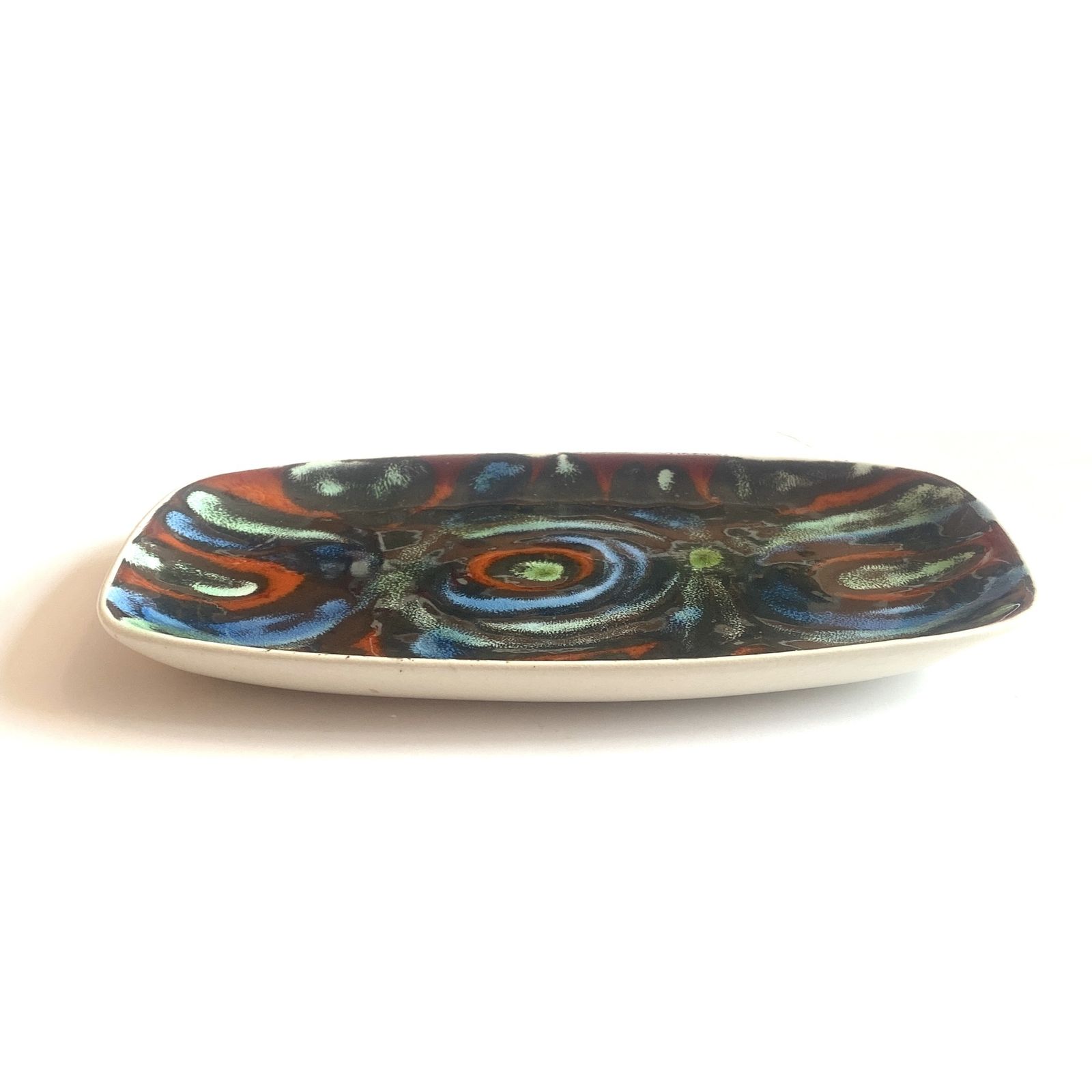 Poole Pottery Delphis Pin Dish By Jean Millership, Shape 361, Mid Century Modern Ceramics photo for sale