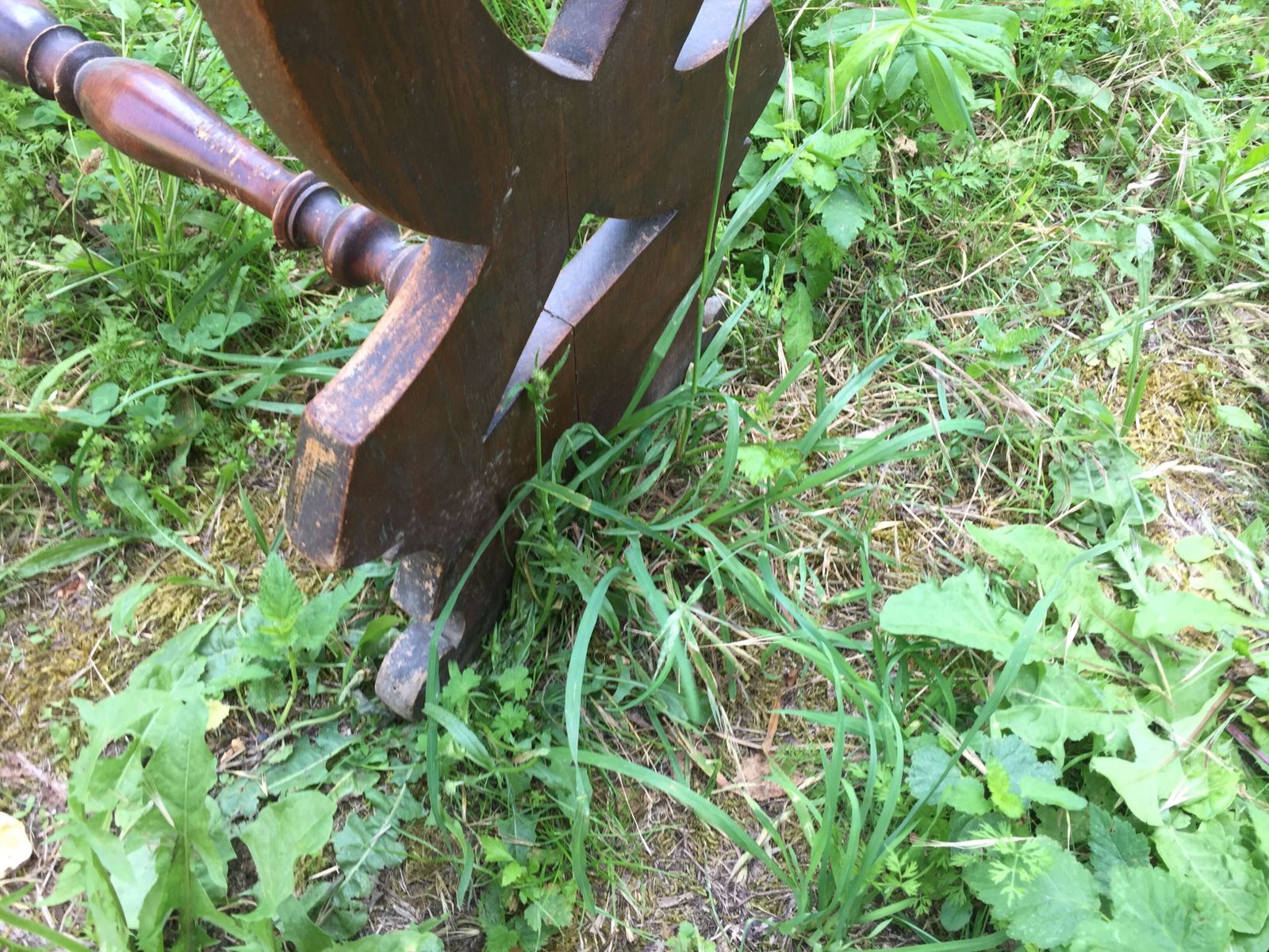 Wrought Iron And Zinc Wood Planter. photo vintage