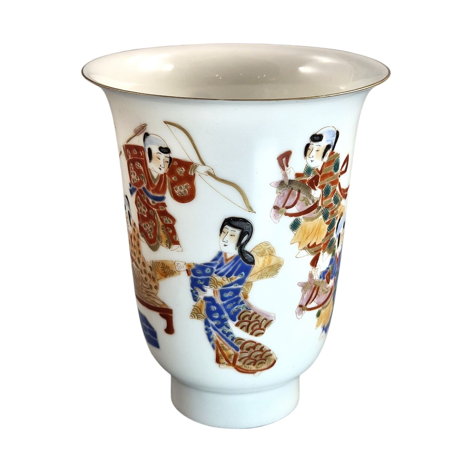 Japanse Meiji eierschaalporselein exportvaas, Hichozan Shinpo photo for sale