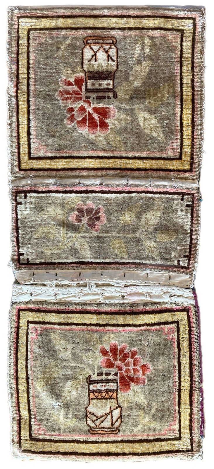 Antiek Chinees Khotan-zadeltasje 1,22 m x 0,50 m