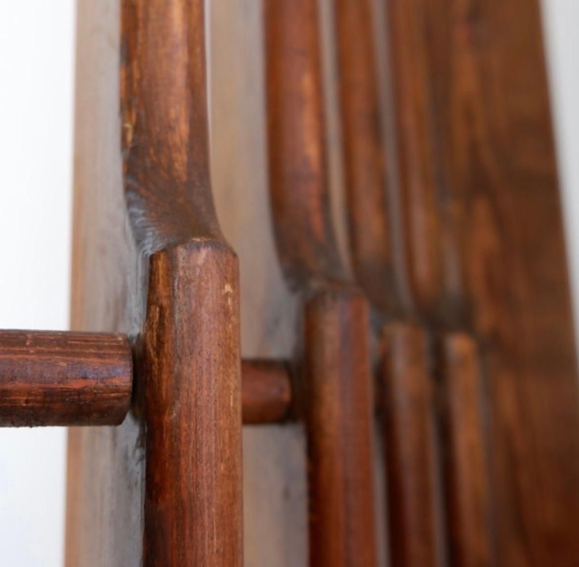 Vintage Wood Room Divider, Mid Century Modern, 1967, 217cm Tall photo 1763.0