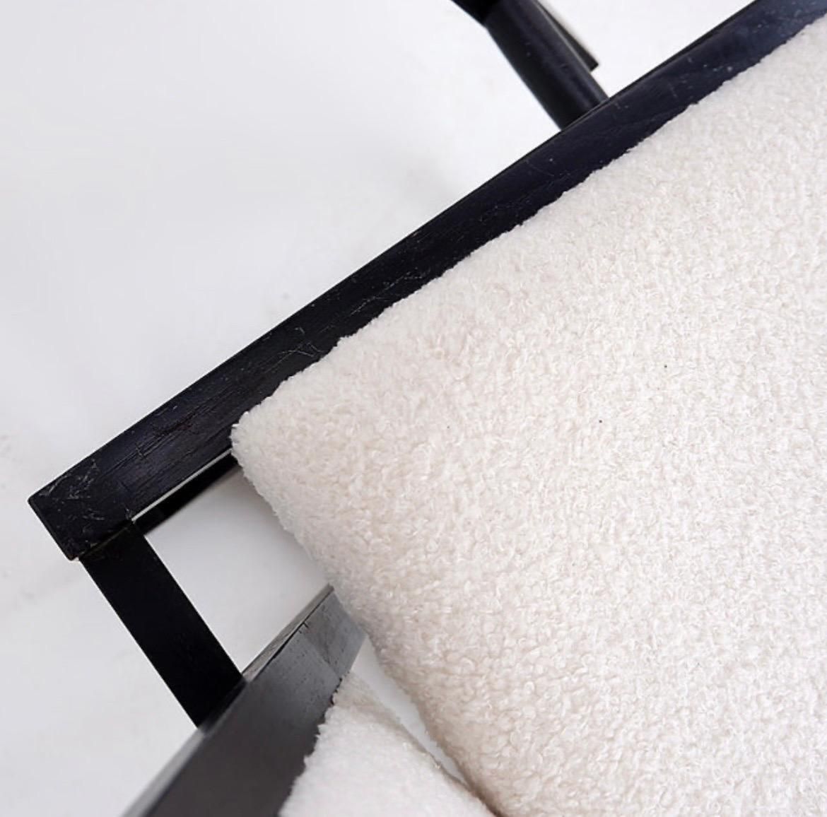 Furniture "Contrast" Armchair By Pascal Mourgue   1982   Faux Sheepskin New Upholstery photo
