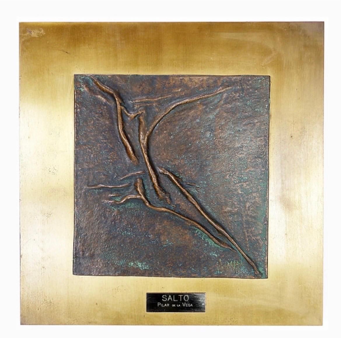 photo for sale "Salto" Pilar De La Vega Martinez Bronze Sculpture On Panel