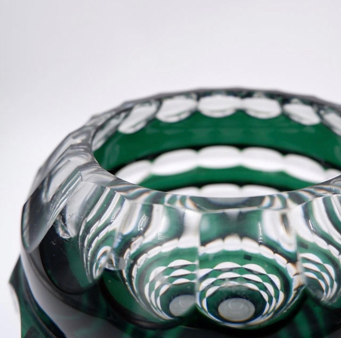 photo for sale 20th Century Crystal Art Deco Vase By Val Saint Lambert Att. To Charles Graffart
