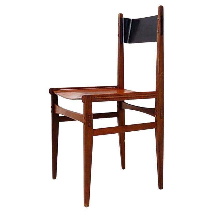 Mid Century Italian Chair By Pozzi & Verga, Bentwood & Brass, 1960s