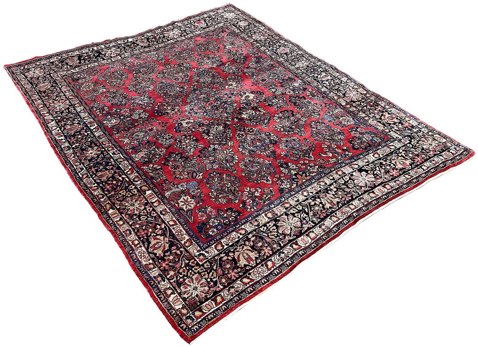 Antiek Sarouk tapijt 3,07 m x 2,45 m photo for sale