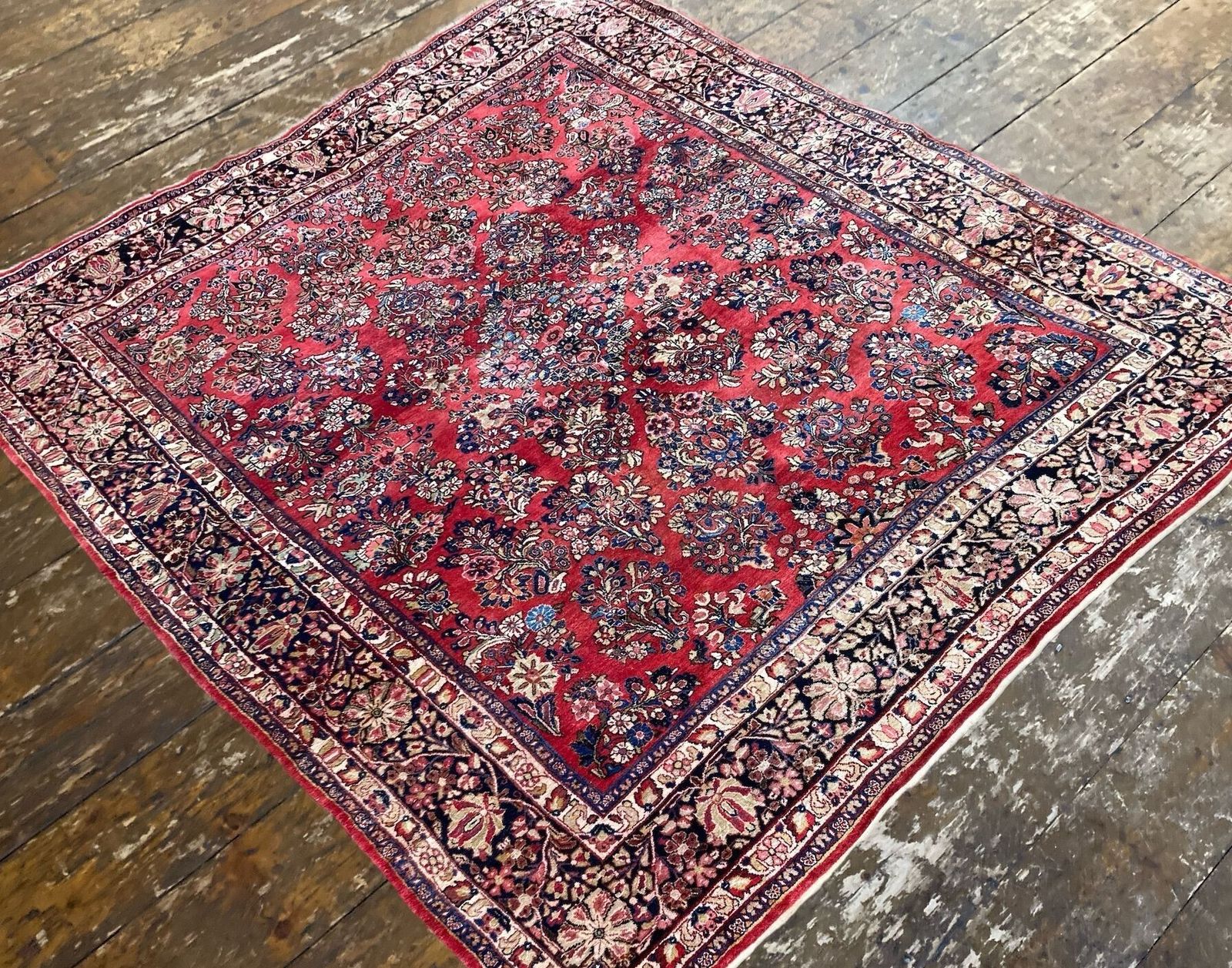 Antiek Sarouk tapijt 3,07 m x 2,45 m photo 3900.0