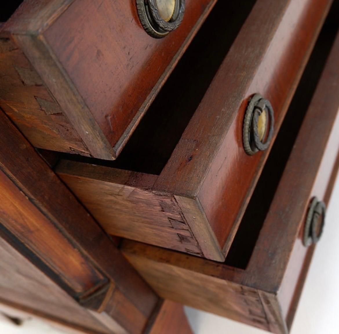 Victorian Style Chest Of Drawers, Hardwood, Antique Commode, 1970s photo Furniture