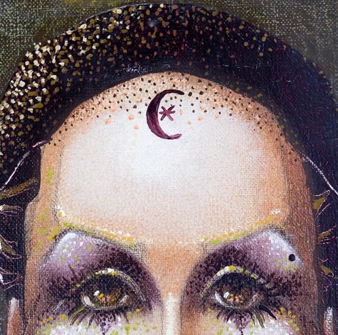 Christian Le Moult Oil On Canvas "Au Clair De La Lune"  Signed Lower Right photo for sale