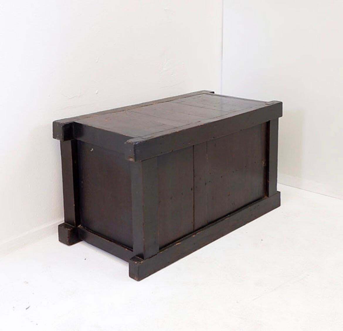 Furniture Mid 20th Century Japanese Todana Tansu, Softwood, Minimalist Design photo