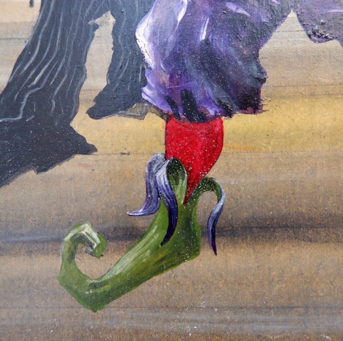 'Carnival' Acrylic Painting On Panel, Belgium, 1990s, Renée Smith Odou photo Art