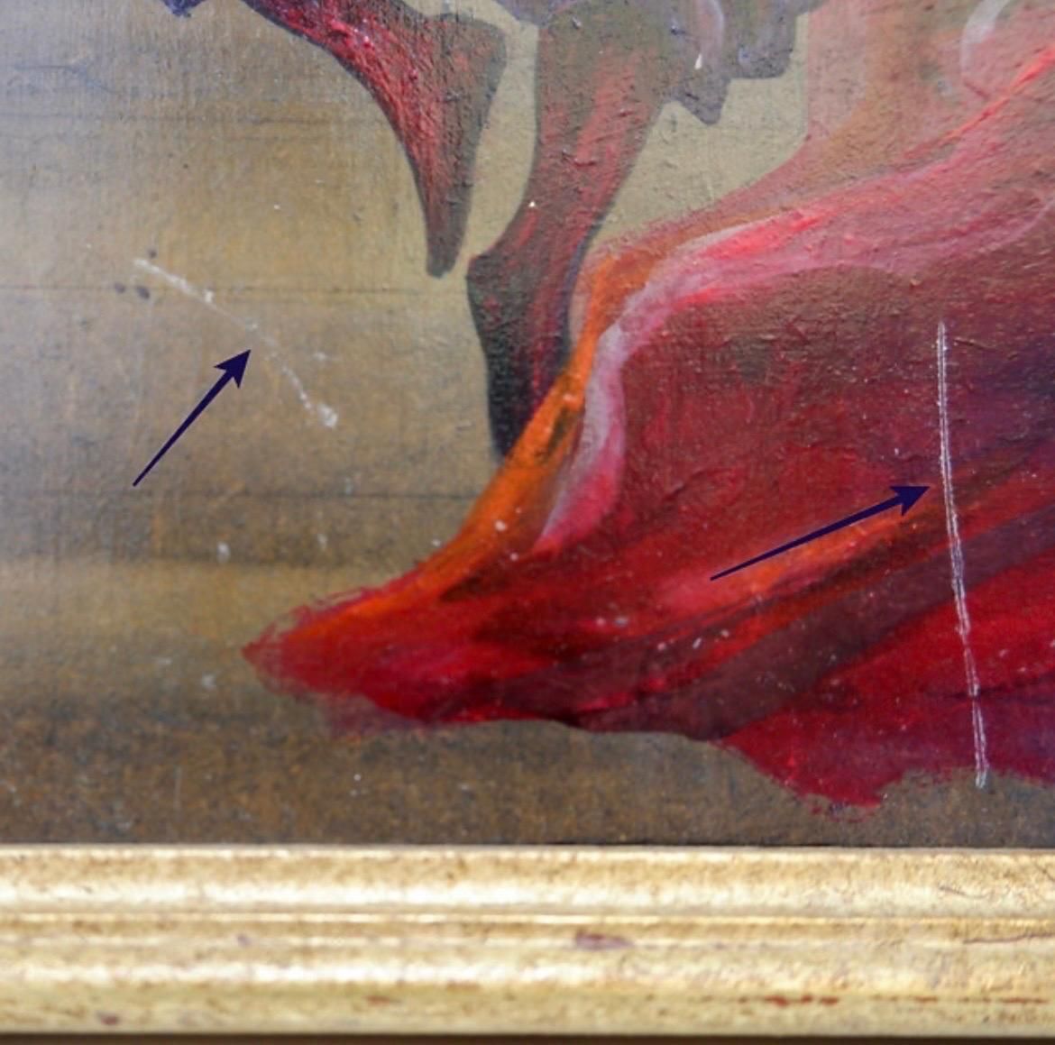 780.0 'Carnival' Acrylic Painting On Panel, Belgium, 1990s, Renée Smith Odou photo