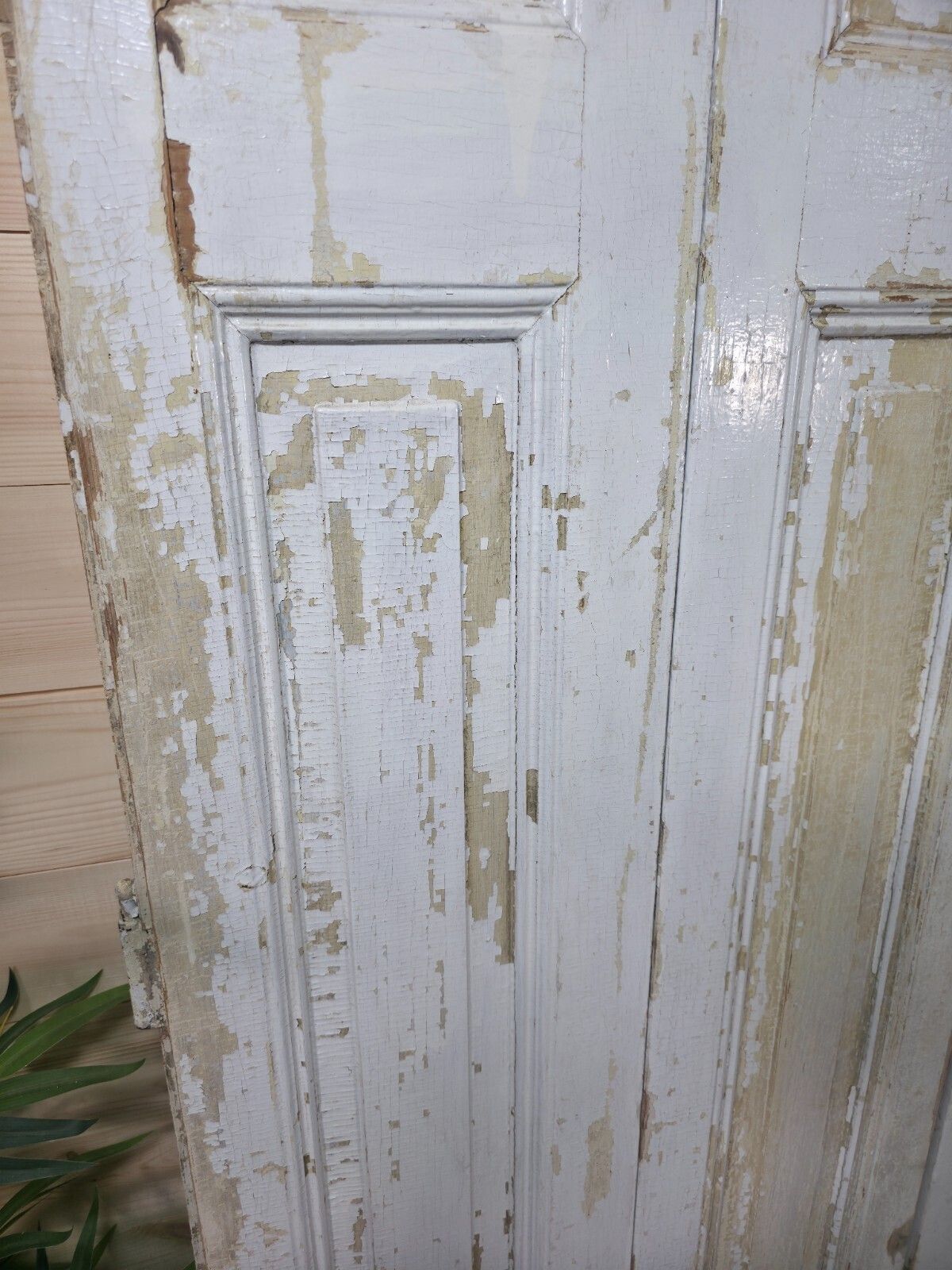 Vintage French Wooden Pine Bi Folding Window Door Shutters Screen Room Divider photo 245.0